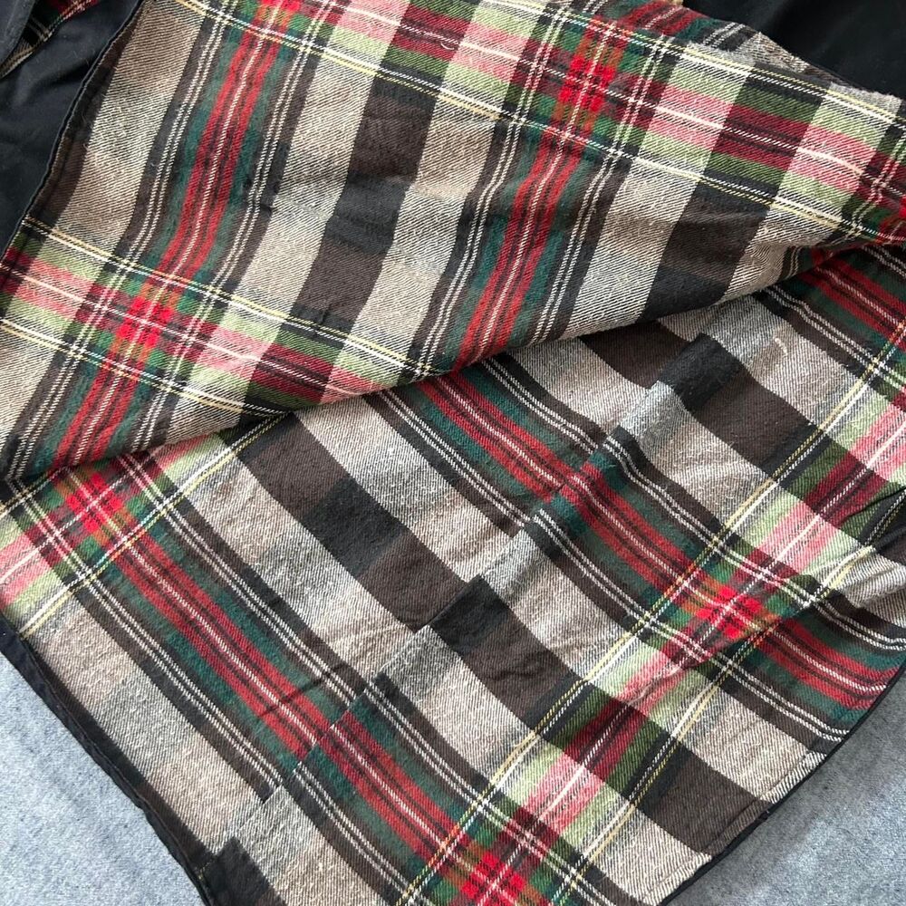Vintage Mulberry Street Black and Tan Corduroy Poncho - Picture 4 of 6